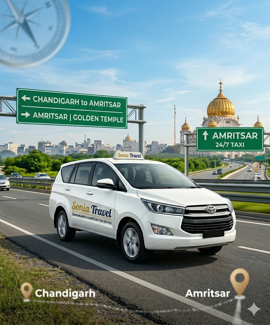 Chandigarh to Amritsar Taxi