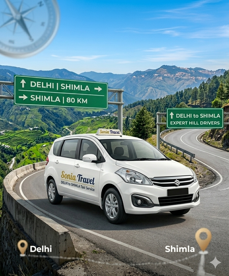 Delhi to Shimla Taxi Service