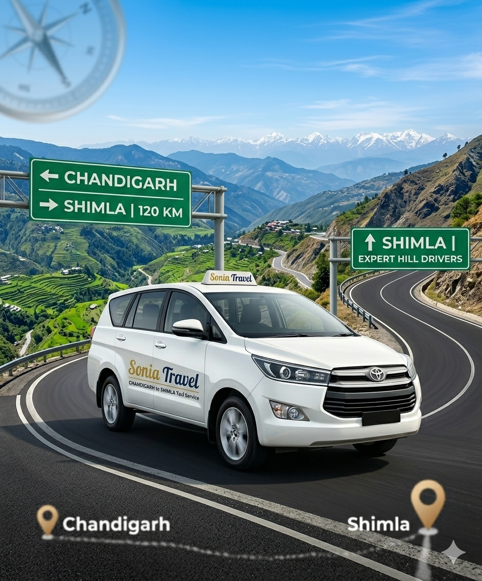 Chandigarh to Shimla Taxi