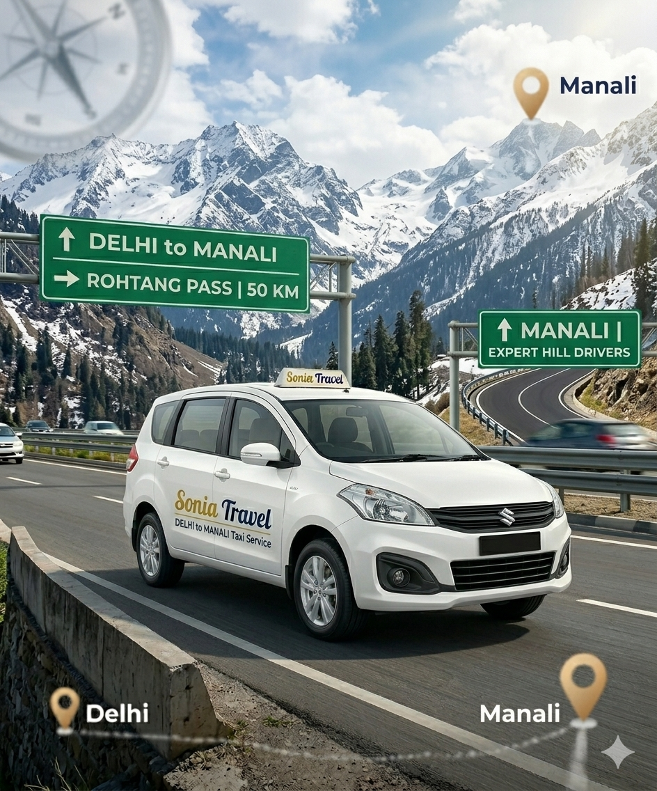 Delhi to Manali Taxi Service